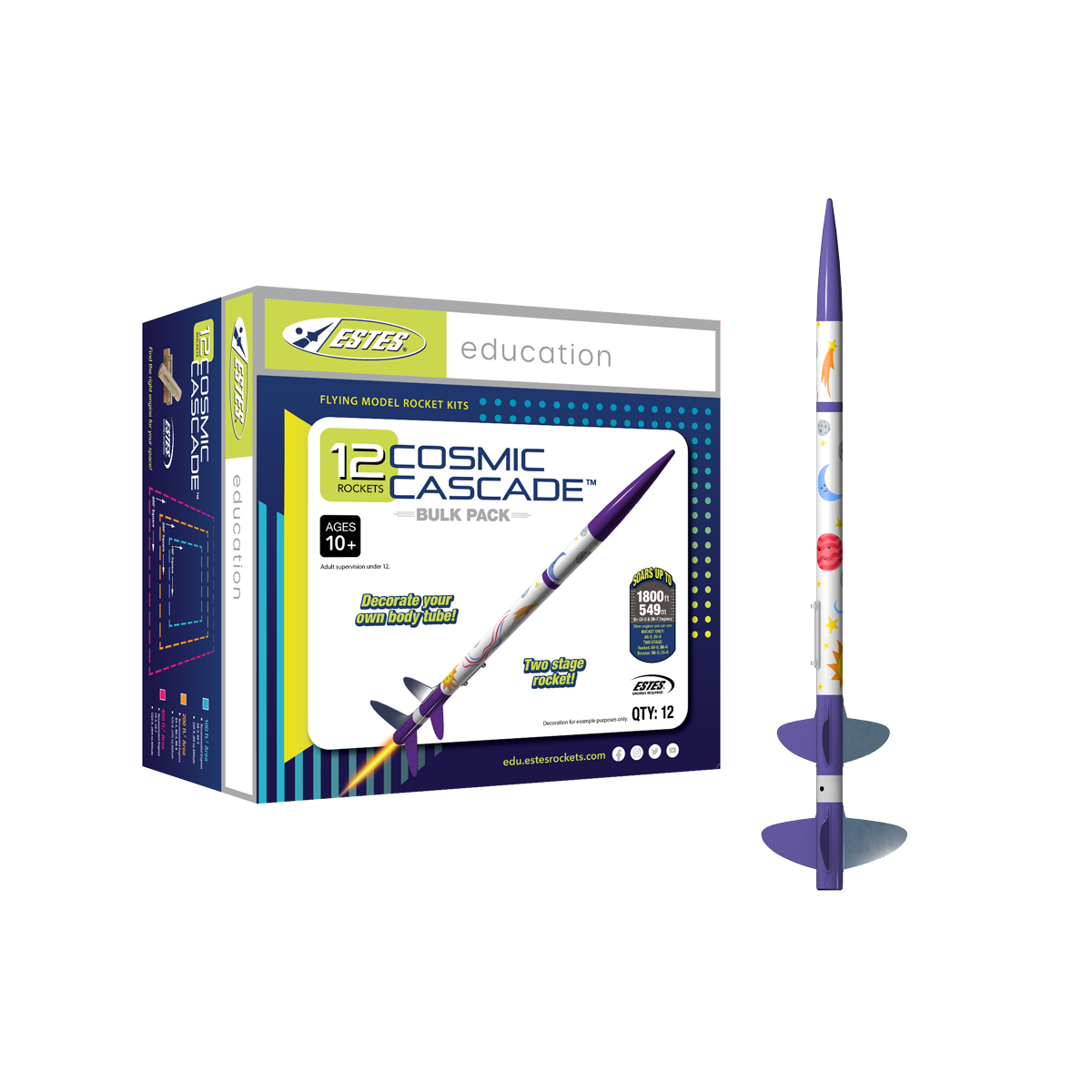 Estes Cosmic Cascade Model Rocket Bulk Pack