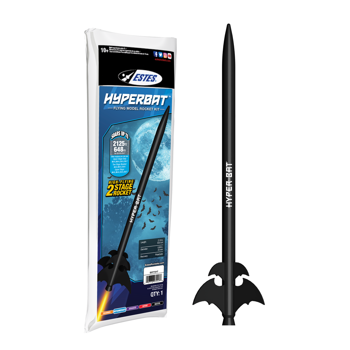 Hyper Bat™ Model Rocket Kit for STEM and Classroom Learning | Estes ...