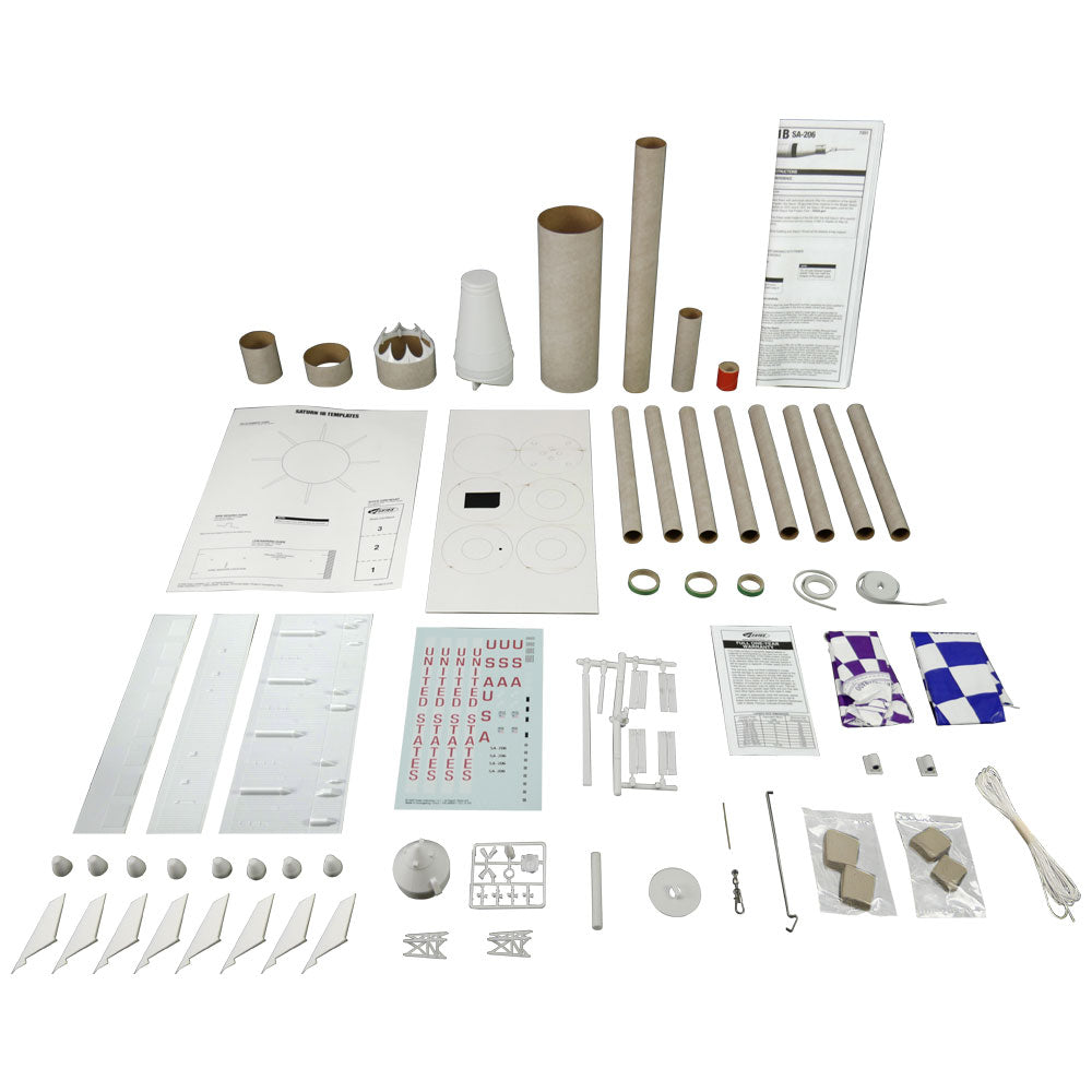 Estes 7251 Saturn 1B Model Rocket Parts
