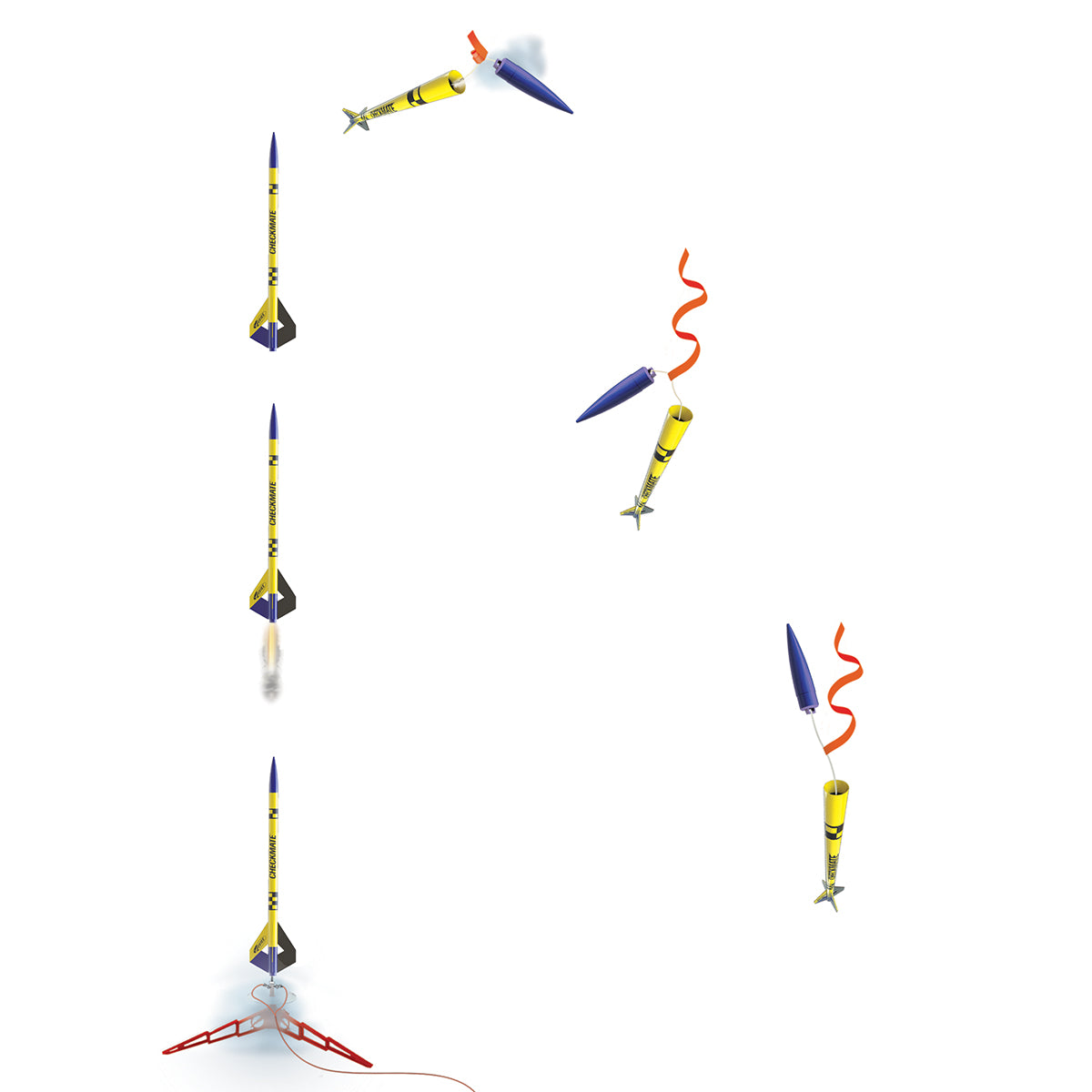Estes Checkmate Model Rocket Flight Sequence