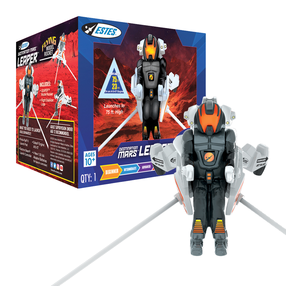 Estes Destination Mars Leaper Flying Model Rocket Kit for Beginners