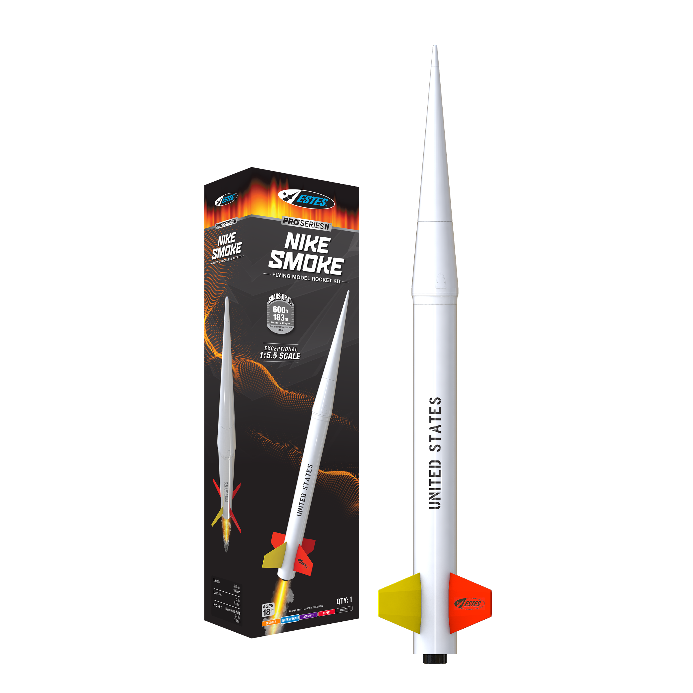 Estes Nike Smoke Pro Series II Model Rocket Kit