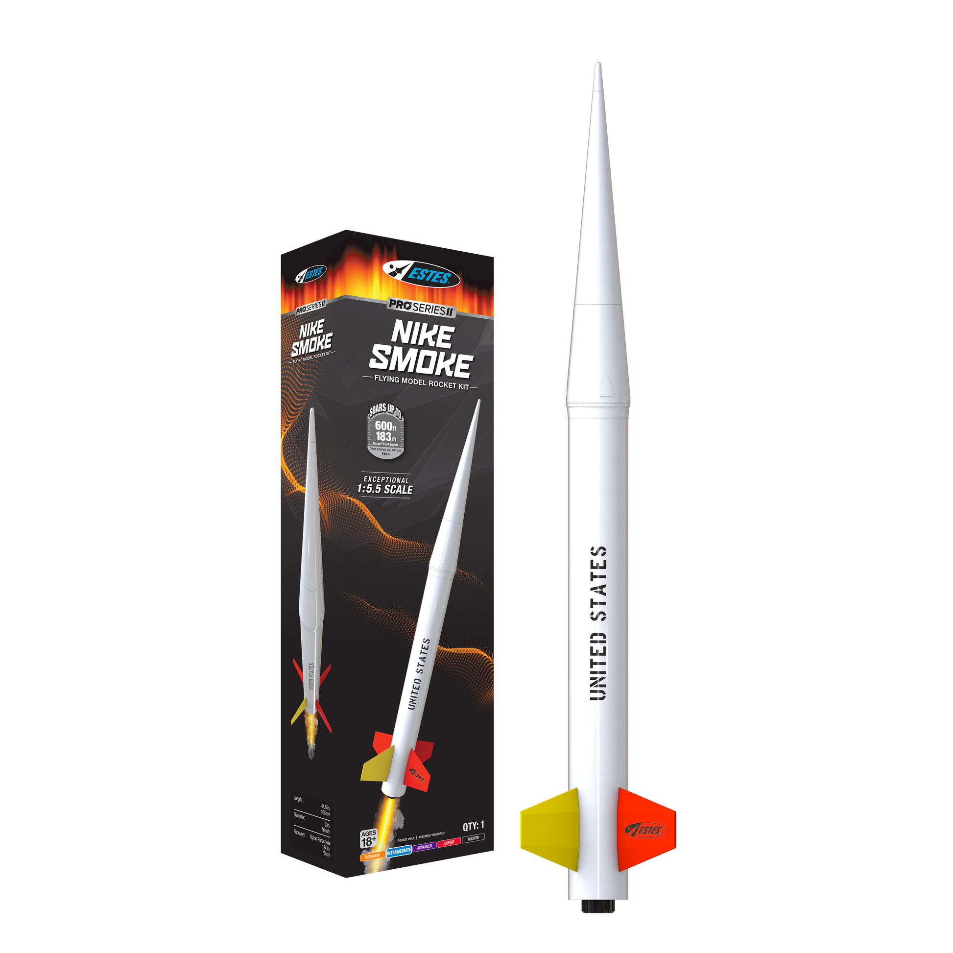 Estes Nike Smoke Pro Series II Model Rocket Kit