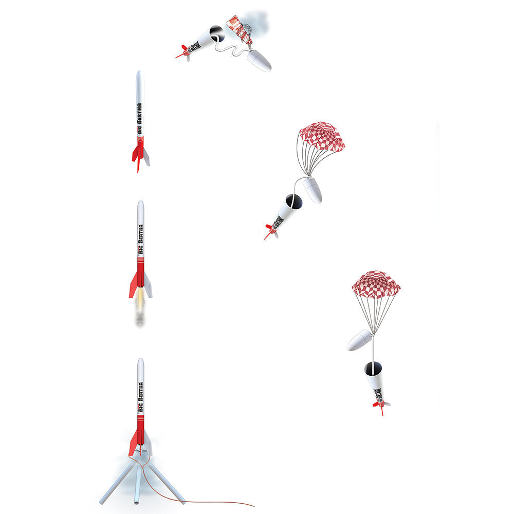 Estes Super Big Bertha Model Rocket Flight Sequence