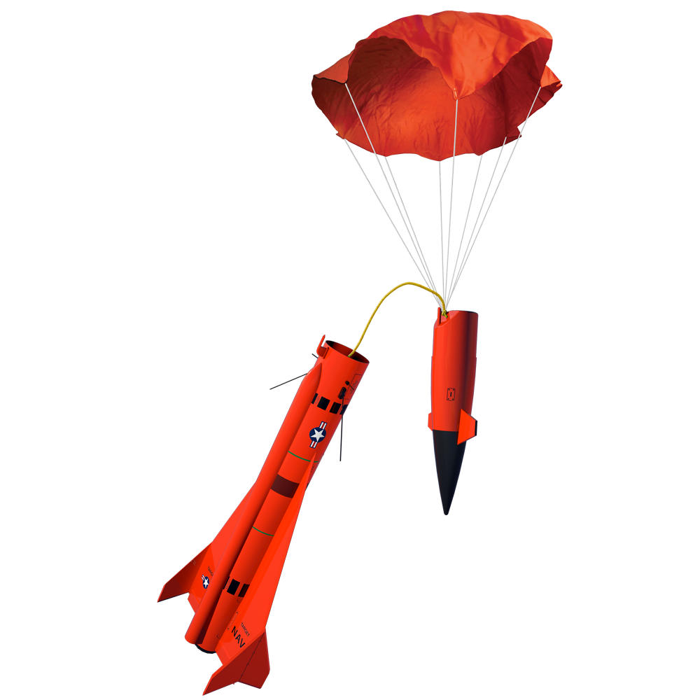 Jayhawk Expert Model Rocket Kit - Parachute Recovery
