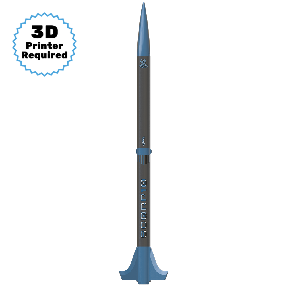 Estes Pro Series II Scorpio 3D Printed Model Rocket