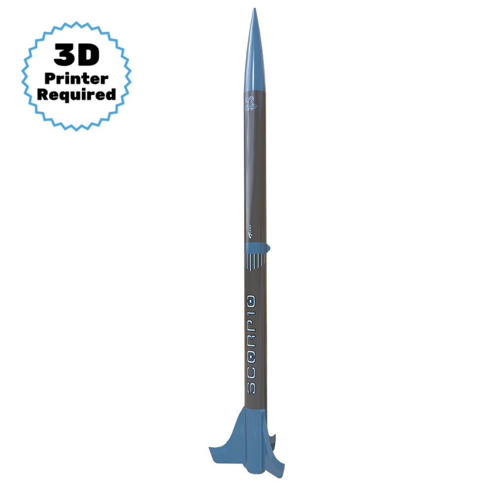 Estes Scorpio 3D Printed Flying Model Rocket