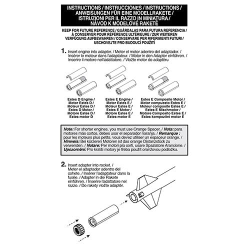 24mm to 29mm Rocket Engine Adapter Instructions