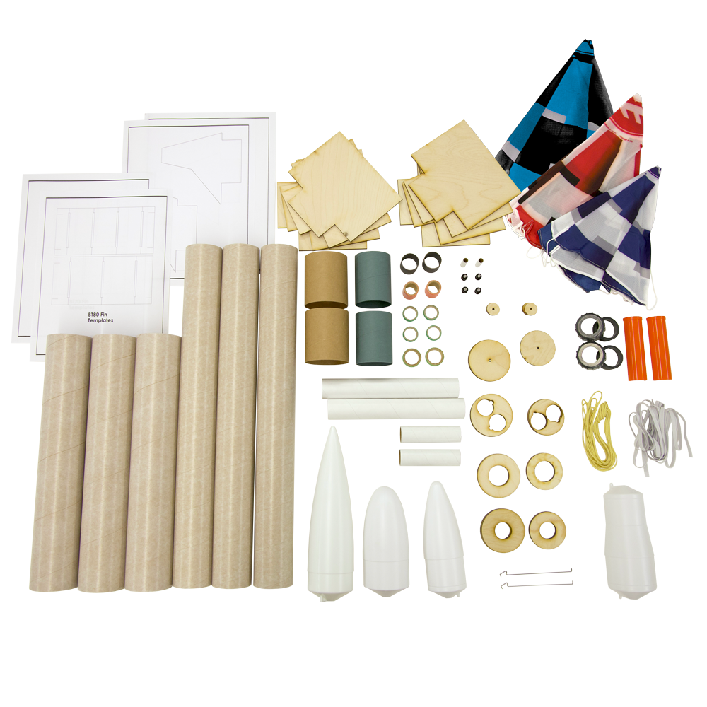 Estes Competition Rocket Starter Bundle Parts