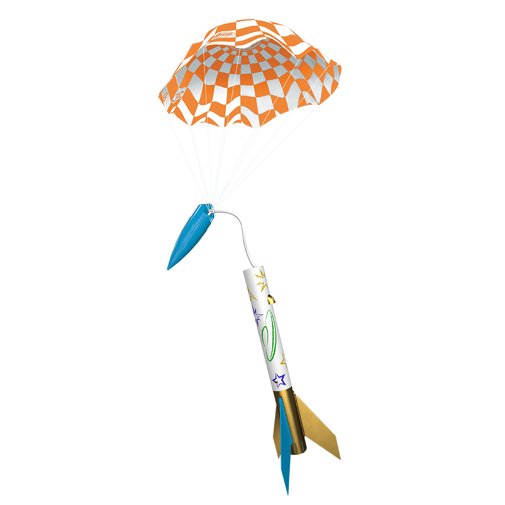 Cosmic Ray Model Rocket Parachute