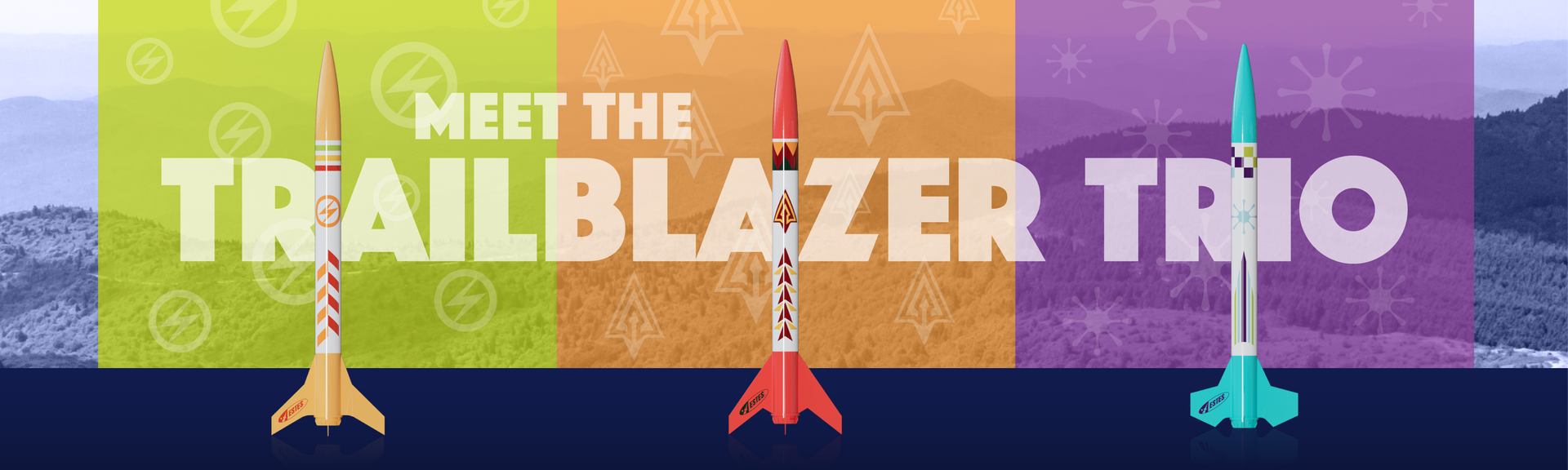 Estes Trailblazer Trio Model Rocket 3-Pack 