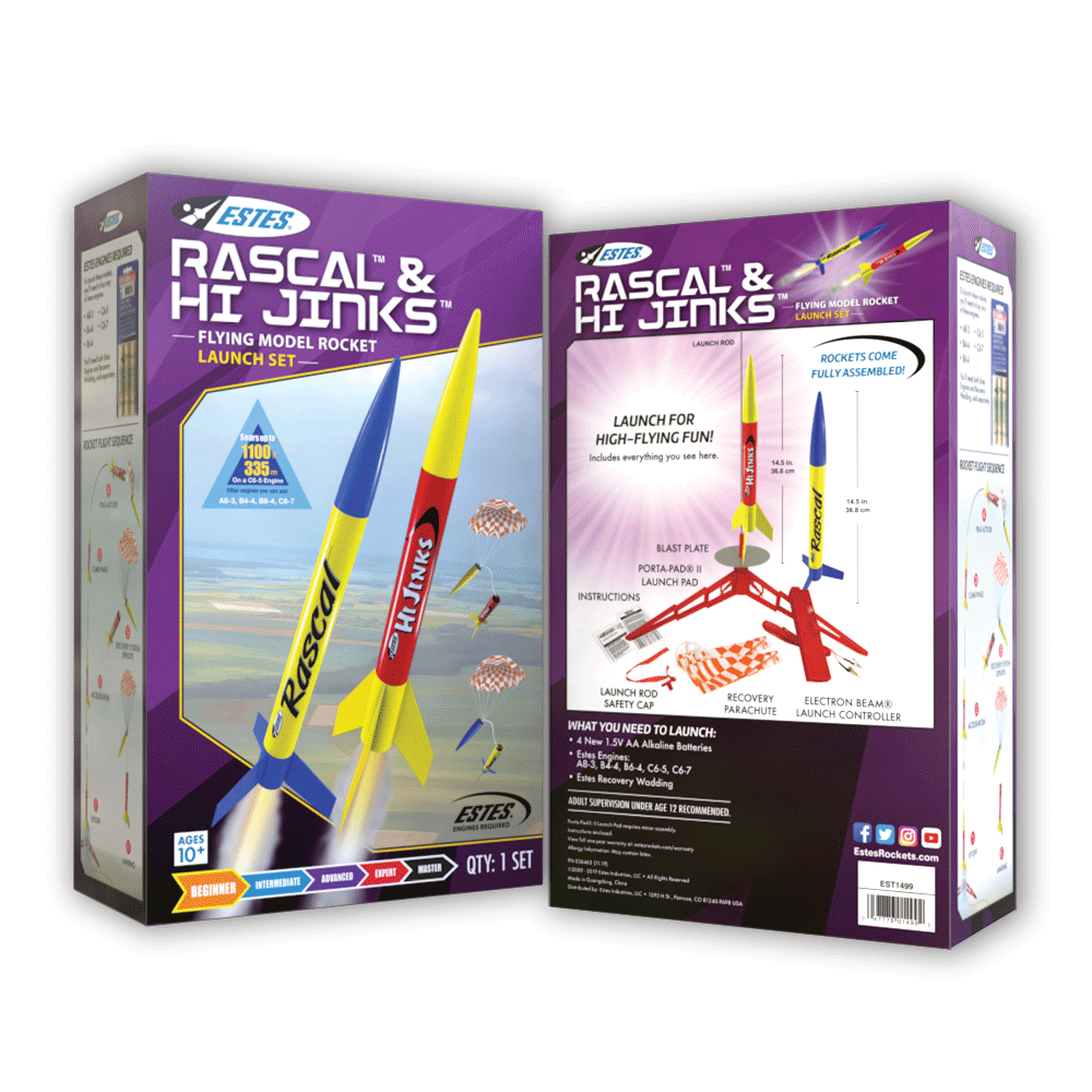 Rascal™ & HiJinks™ Launch Set - Ready to Fly STEM Rocket Kit | Estes ...