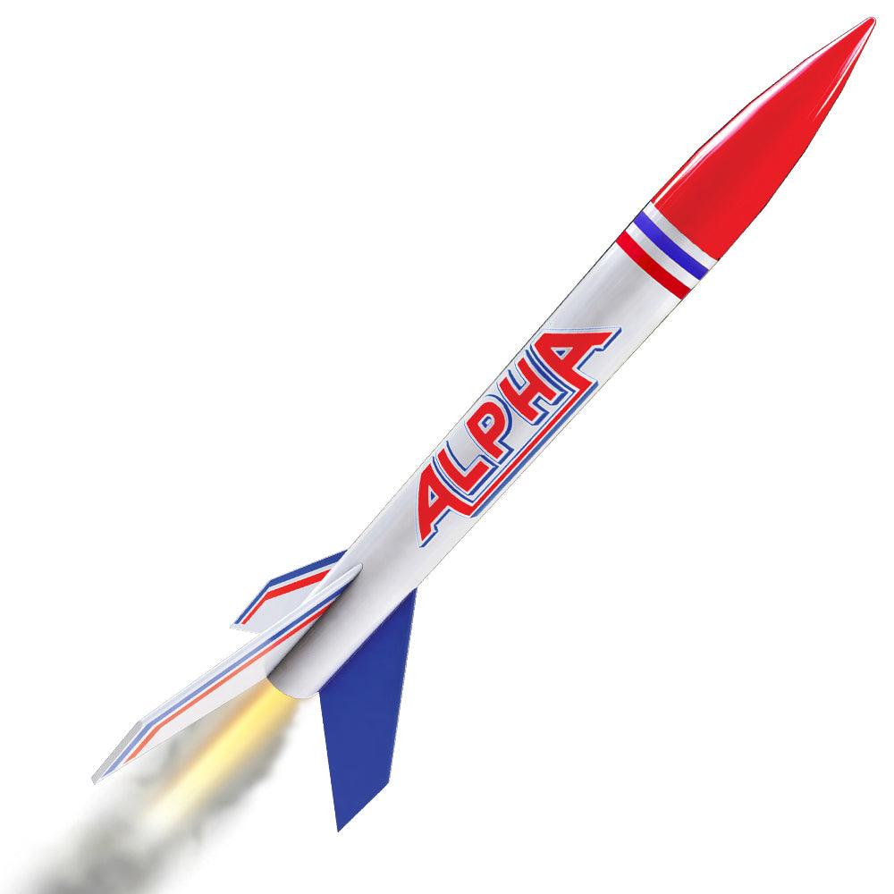Estes Alpha Rocket Side Flame