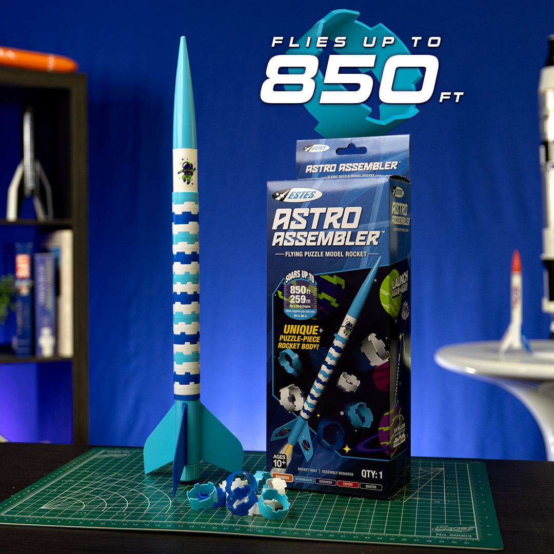 Estes Astro Assembler Puzzle Model Rocket Flies up to 850 feet