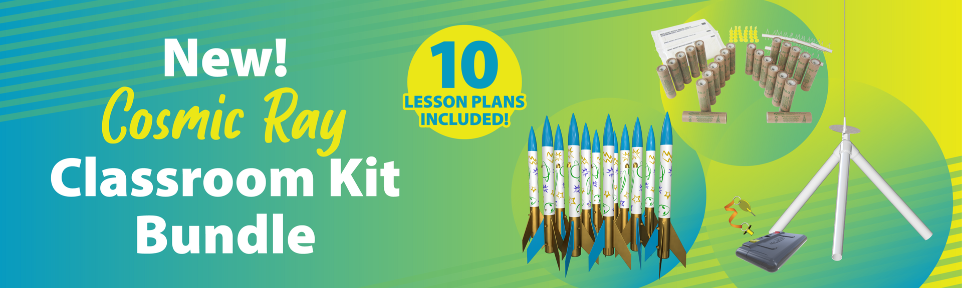 Estes Education Cosmic Ray Classroom Kit Model Rocket Bundle