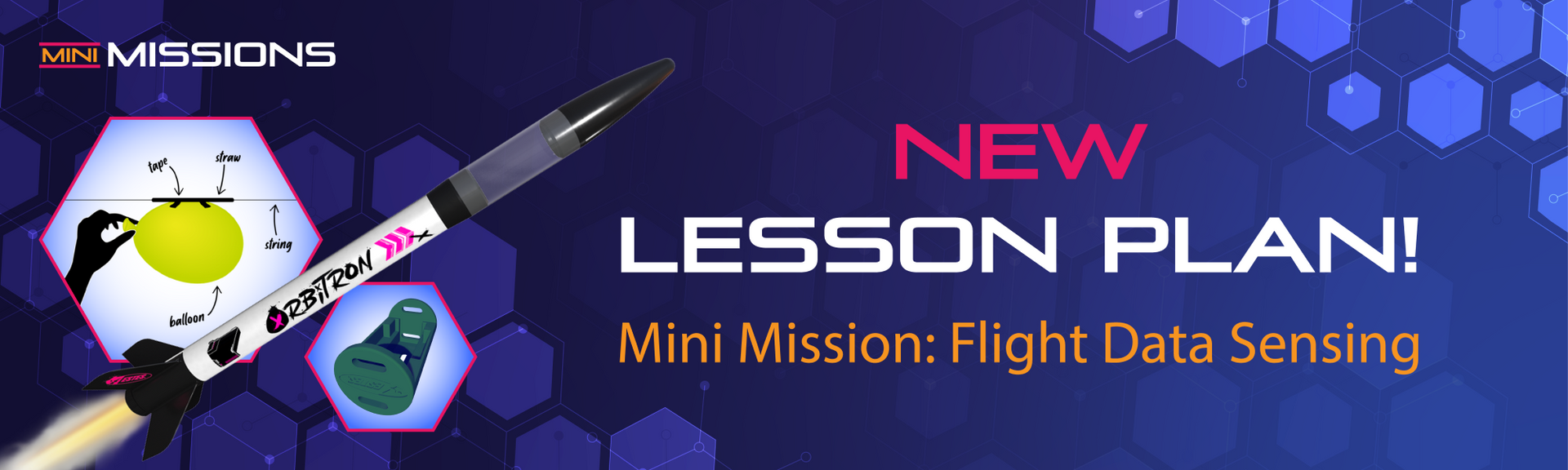 Estes Education Mini Missions: Flight Data Sensing Lesson Plan Web Banner