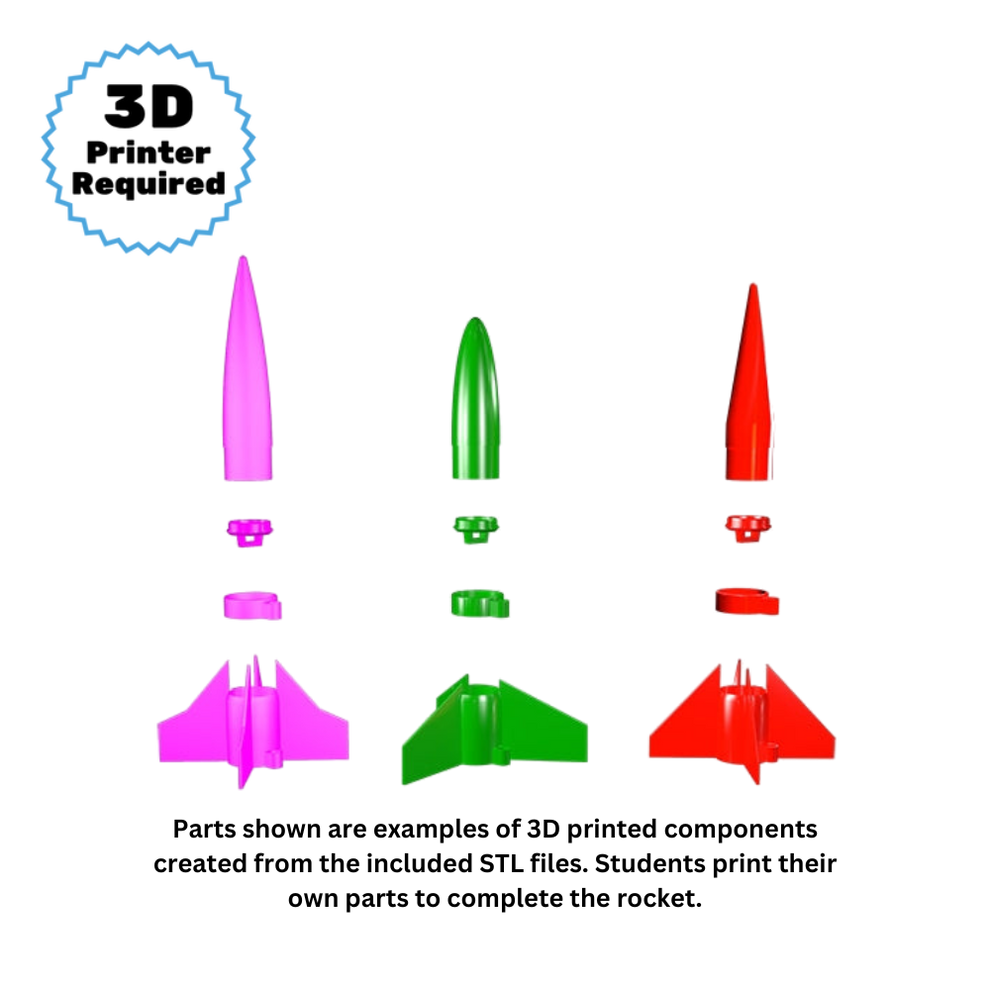 ORBIS™ 3D Bulk Pack | Classroom 3D Printing Model Rocket Kit | Estes ...