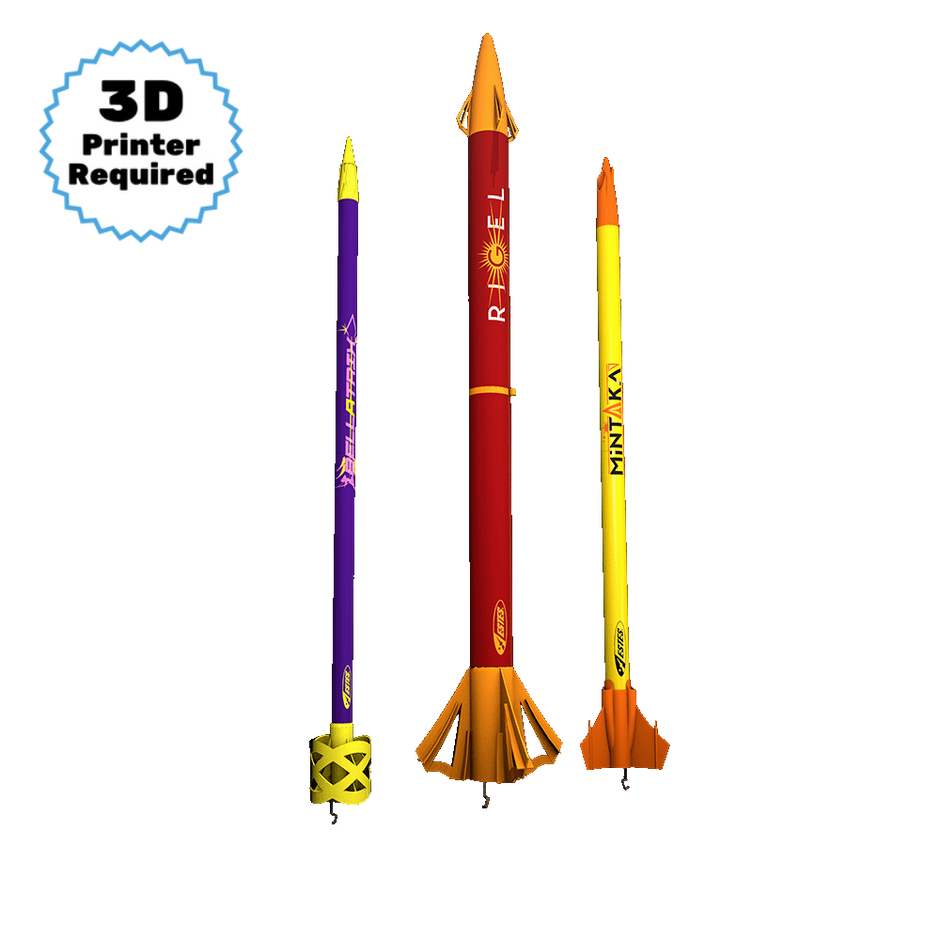 3D Printed Rockets Collection - Model Rocket Kits for STEM Learning ...