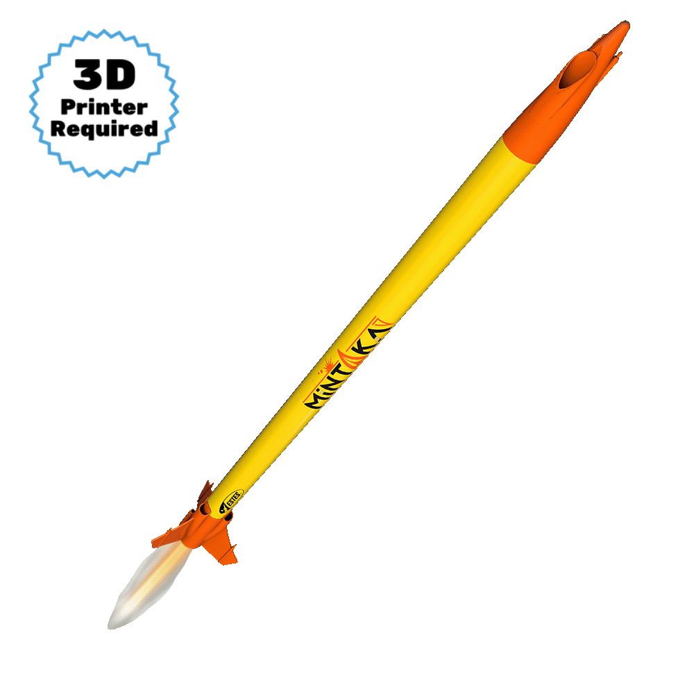 Estes Mintaka Model 3D Printed Model Rocket Launching for STEM Activities