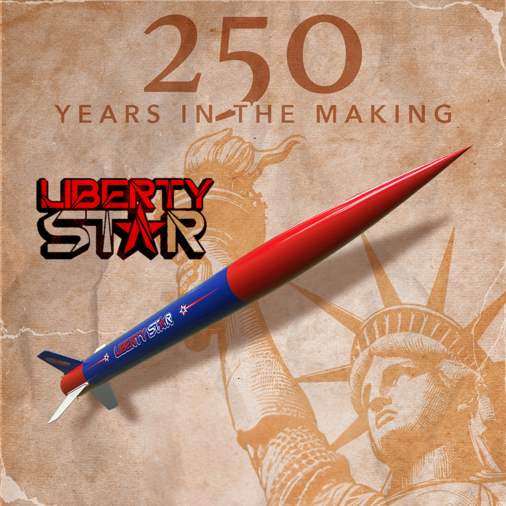 Estes Liberty Star Model Rocket Kit - Celebrating America's 250th Anniversary