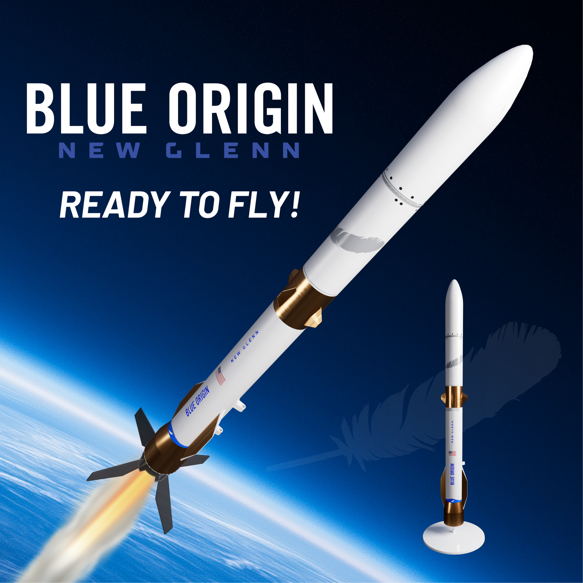 Estes Blue Origin New Glenn Ready to Fly Model Rocket