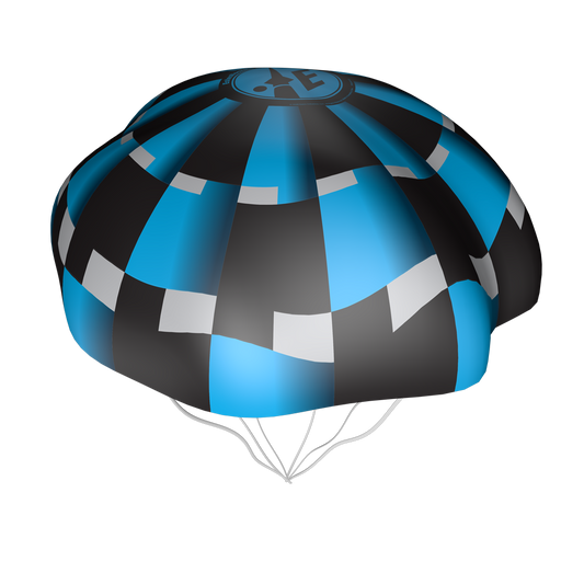 Estes 36 inch Teal Rip Stop Nylon Parachute for Model Rockets