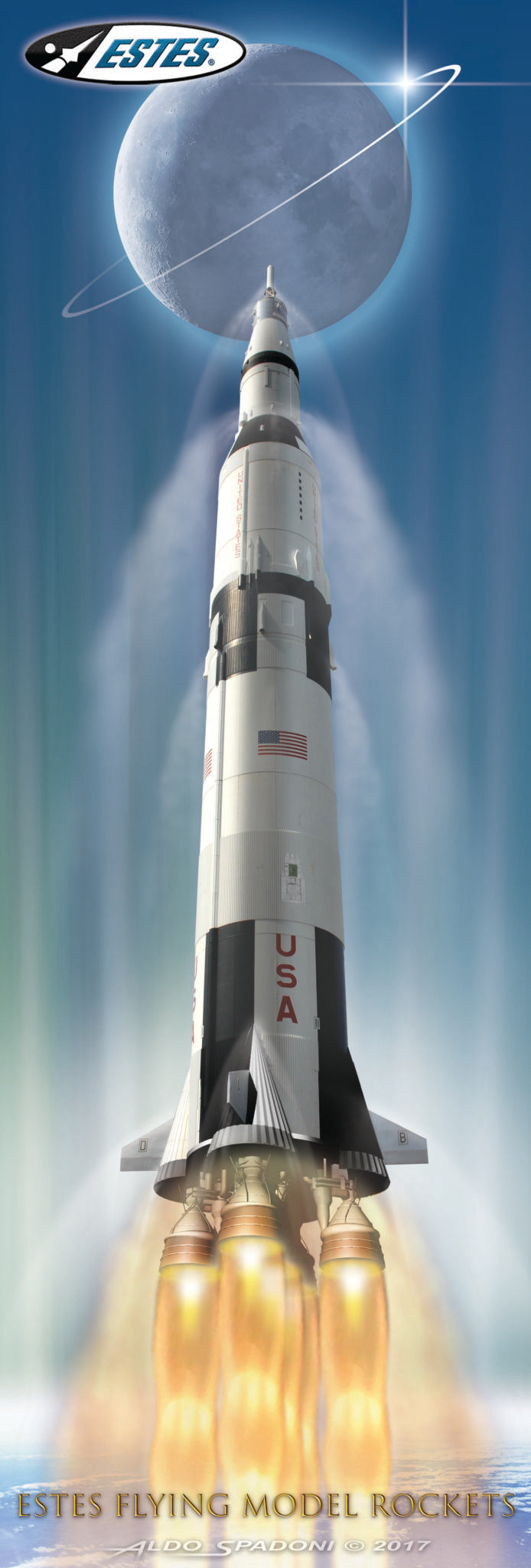 Estes Saturn V Rocket Poster