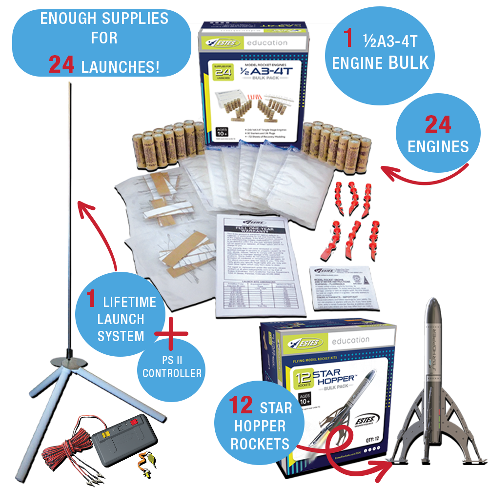 Estes Star Hopper Rocket Classroom Kit Contents