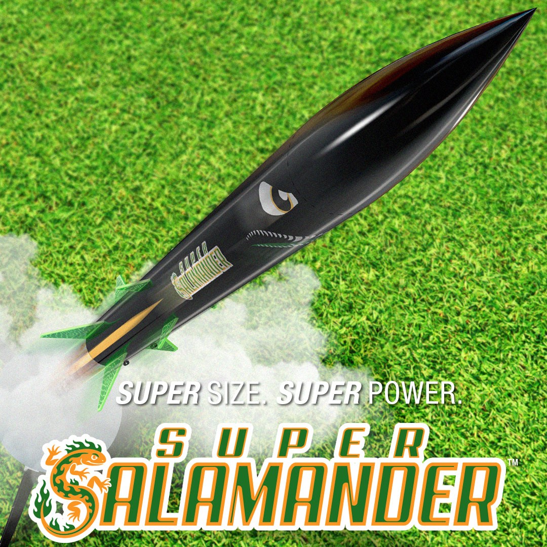 Super Size. Super Power. Super Salamander. New Quad Cluster Model Rocket Kit from Estes