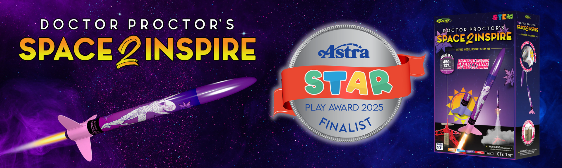 Space2Inspire ASTRA 2025 Play Award Finalist Banner