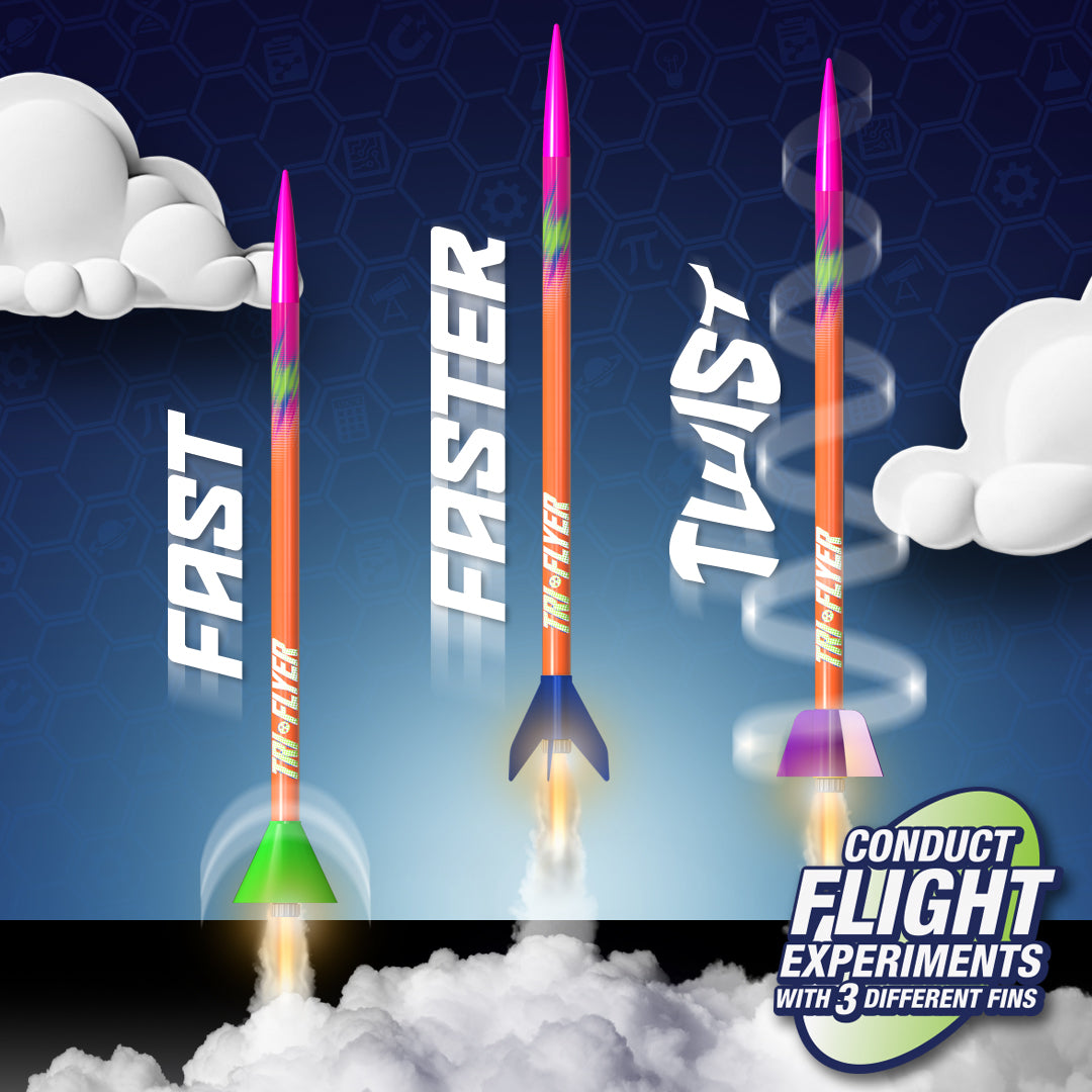 Estes Tri Flyer Rocket Launch