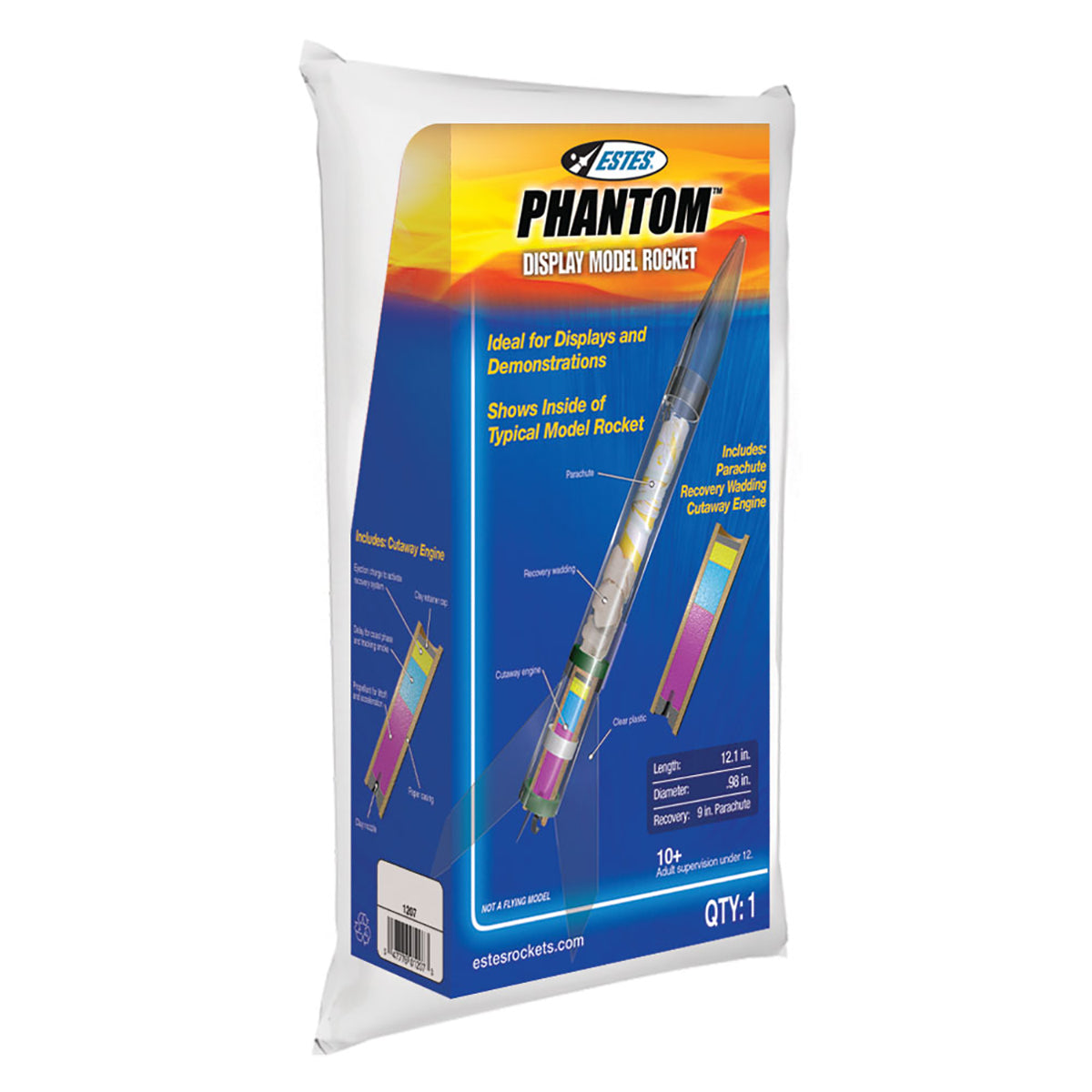 Estes Phantom See Through Model Rocket for STEM Education