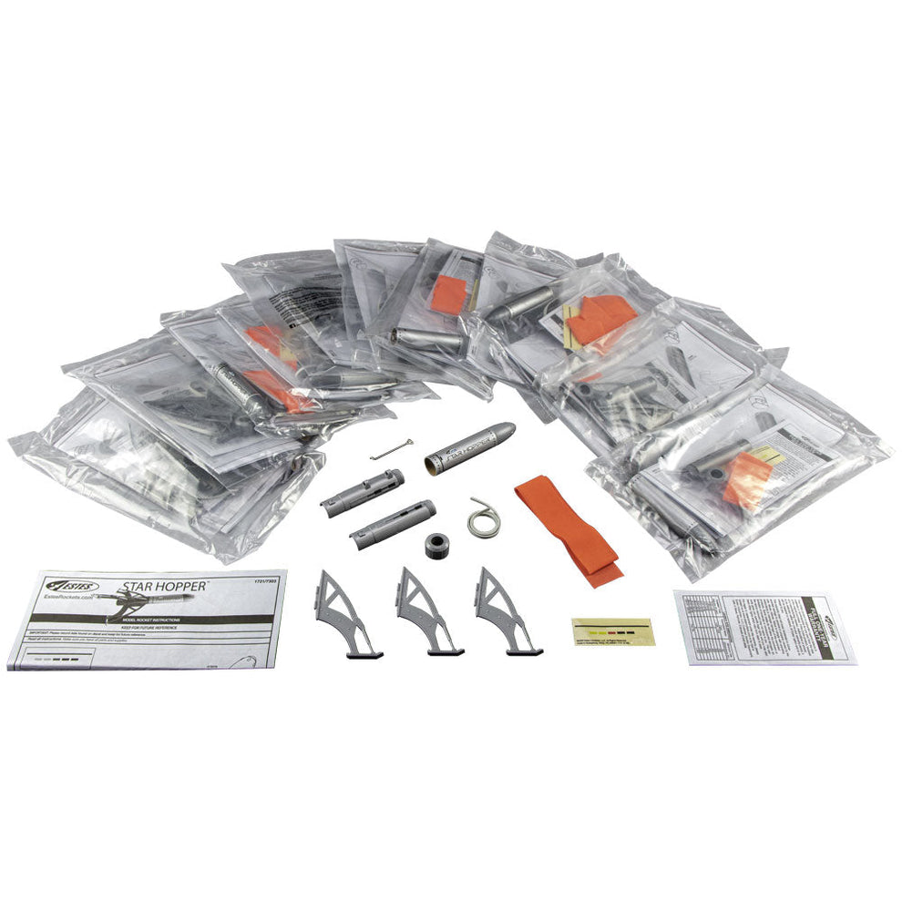 Star Hopper™ Bulk Pack | 12 Classroom Model Rocket Kits for STEM ...