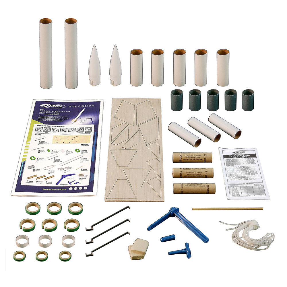 Estes 2207 Rocket Stability Kit Parts