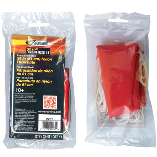 Estes Pro Series II 24 inch Nylon Parachute for Model Rockets