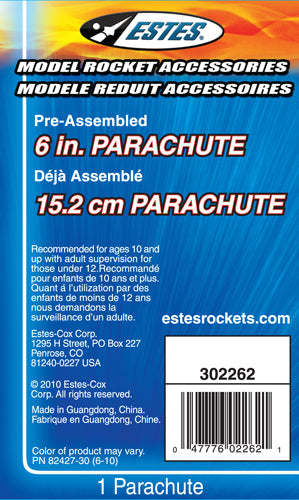 002262 - 6 in. Printed Parachute-2923